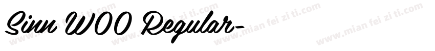 Sinn W00 Regular字体转换